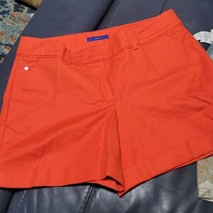 Apt. 9 Women's Vibrant Orange High Waist Shorts